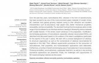Nanocellulose: From Fundamentals to Advanced Applications