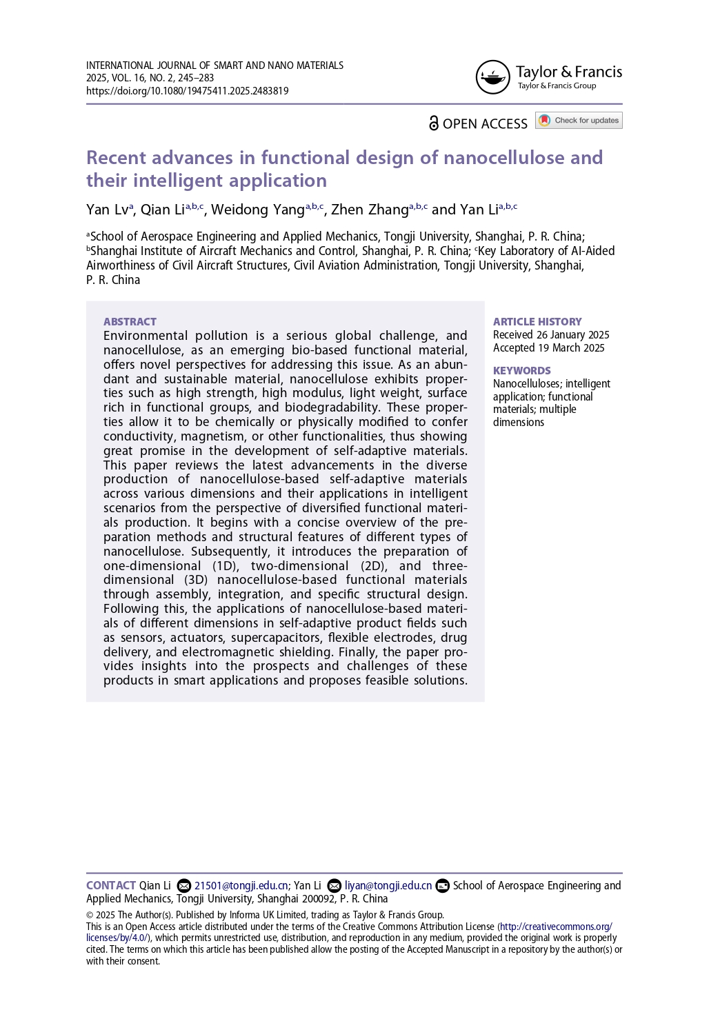 Recent Advances in Design of Nanocellulose and Application